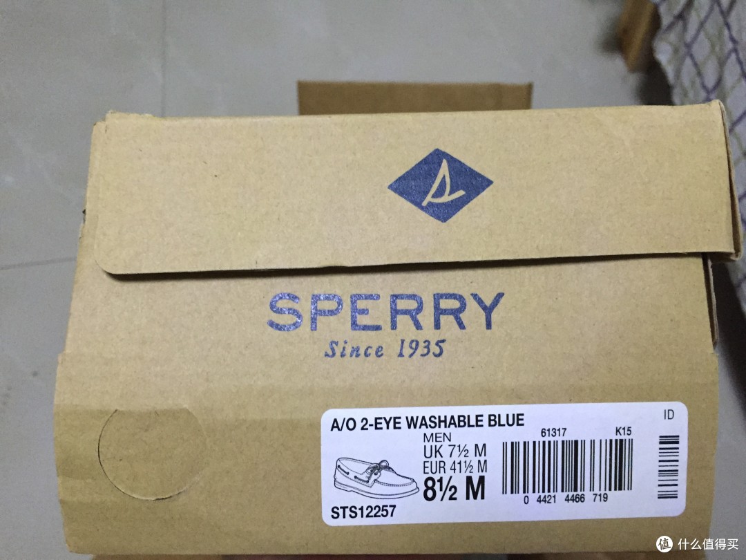 Sperry A/O 2-Eye Washable Boat Shoe 帆船鞋 开箱 附尺码、鞋带系法介绍