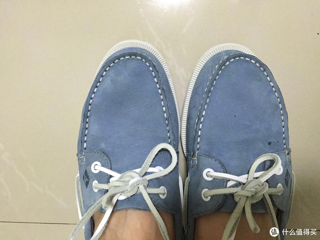 Sperry A/O 2-Eye Washable Boat Shoe 帆船鞋 开箱 附尺码、鞋带系法介绍