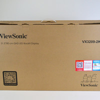优派 VX3209-2K 显示器外观展示(线材|卡槽|底座|配色|接口)