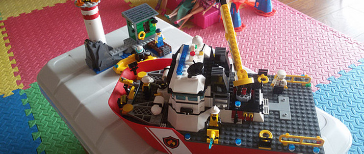 Lego 乐高 消防船开箱 拼插积木 什么值得买