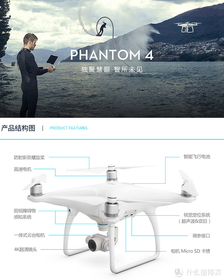 今日实现了儿时的一个梦想：DJI 大疆 精灵4 航拍机 初体验