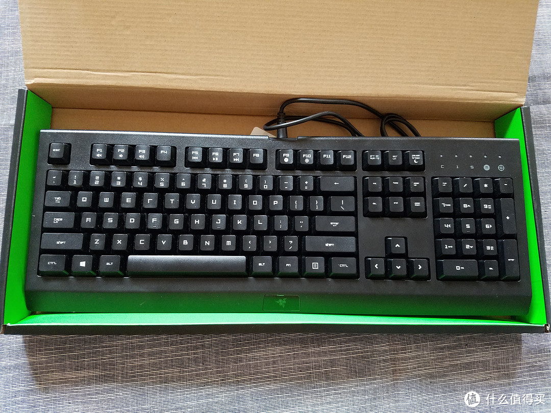 #本站首晒# 雷蛇信仰 — RAZER 雷蛇 Cynosa 萨诺狼蛛 入门级薄膜键盘 晒单