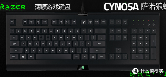 #本站首晒# 雷蛇信仰 — RAZER 雷蛇 Cynosa 萨诺狼蛛 入门级薄膜键盘 晒单