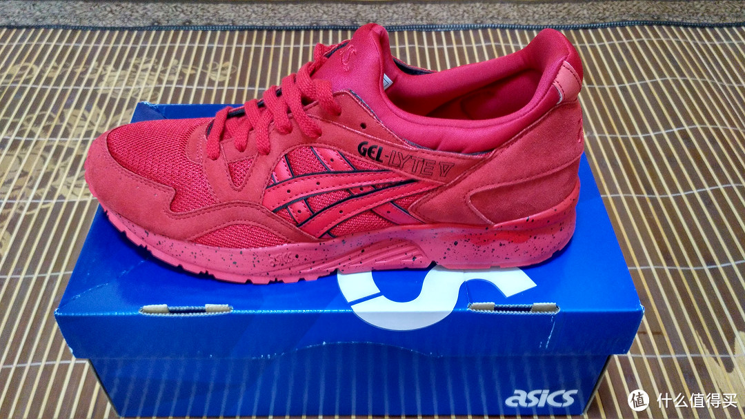 #原创新人# ASICS 亚瑟士 Unisex GEL-LYTE V 中性款休闲运动鞋 骚红款 晒单