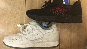 我的ascis 亚瑟士 gel lyte v 黑武士 运动鞋及与gel lyte III对比