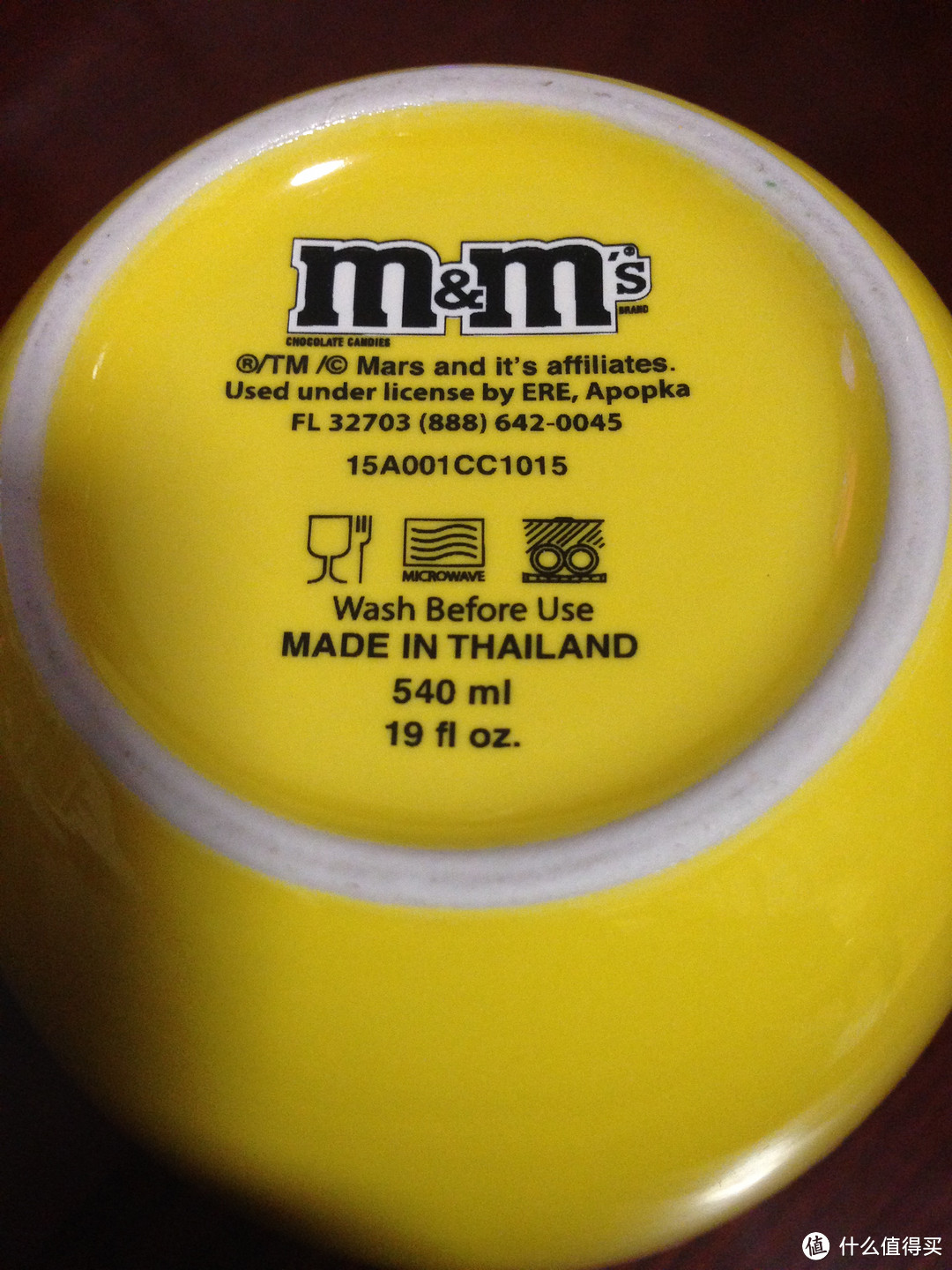 #本站首晒# 快到我碗里来 — M&M's 黄色笑脸 陶瓷水杯 咖啡杯 马克杯 晒单