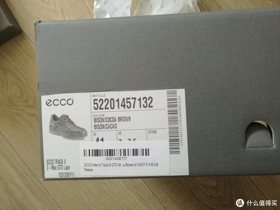 ECCO 爱步 Men's Track 6 GTX Moc-Toe Work Shoe 男款休闲鞋