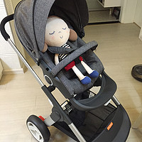 STOKKE Crusi系列 婴儿推车外观展示(遮阳棚|纽扣|拉链|睡篮|车轮)