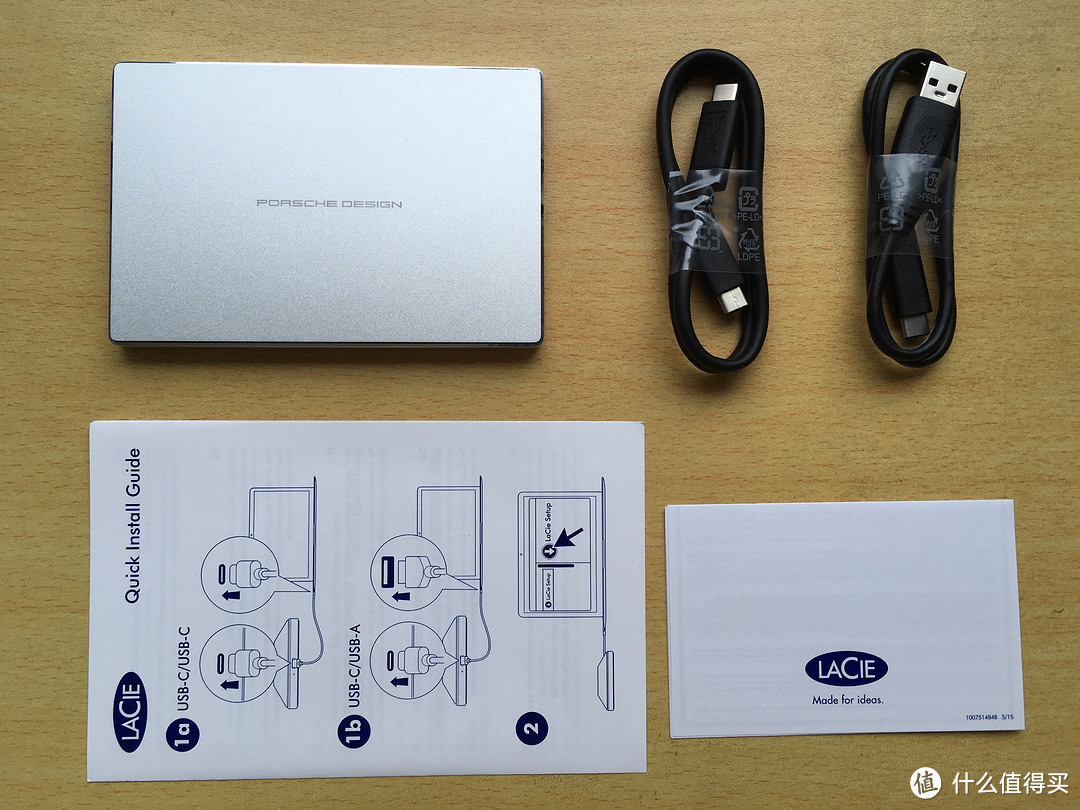 #本站首晒#尝鲜USB Type-C移动硬盘:LaCie 莱斯 P'9227 Porsche Design 2TB