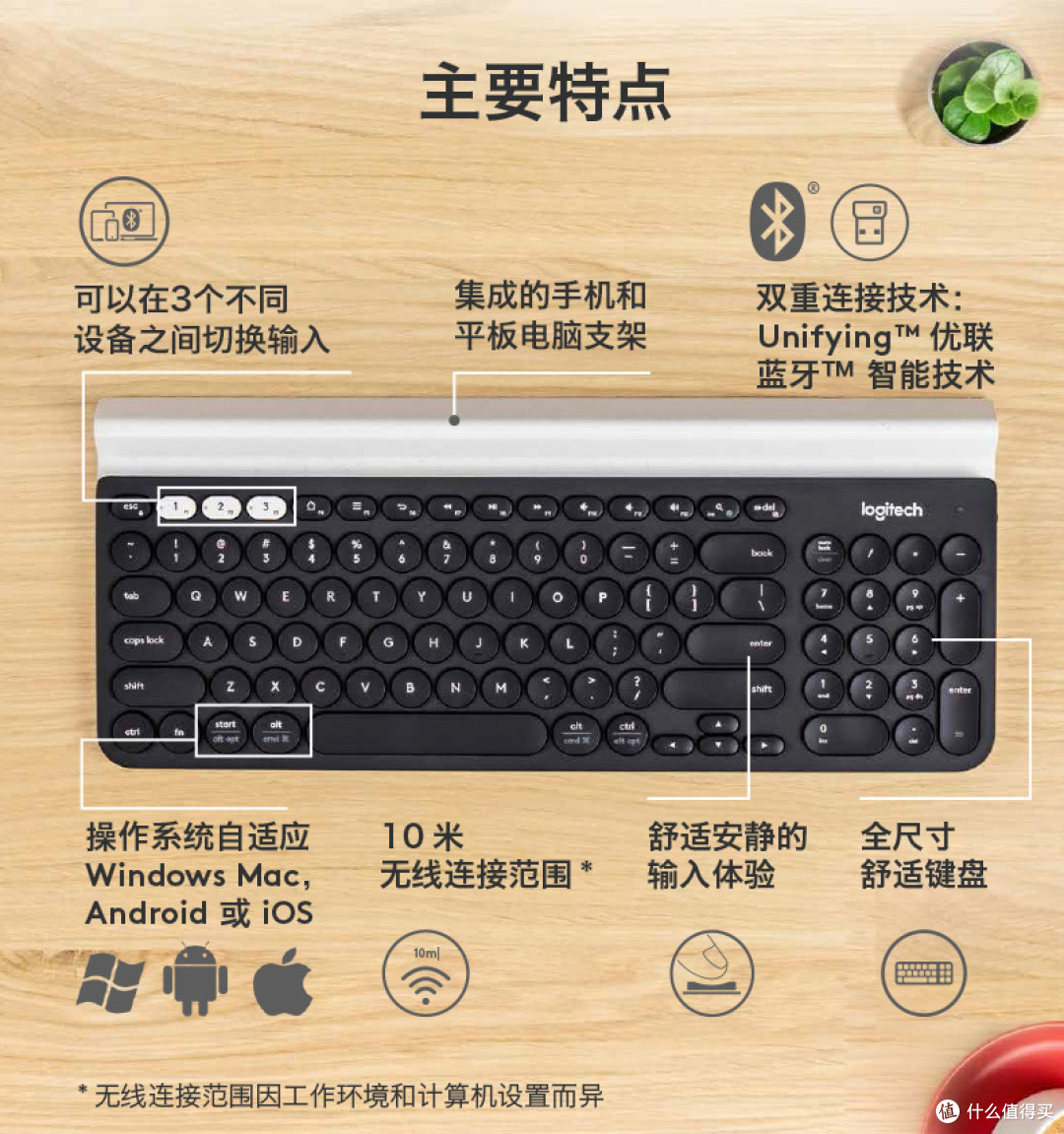 肩负信仰 罗技k780多设备无线键盘评测