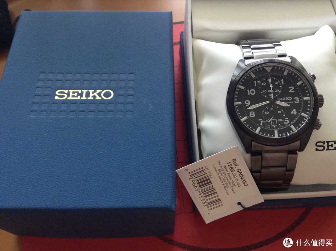 今年我买了个表：SEIKO 精工 SNN233 男士腕表 & PANDORA 海马吊坠