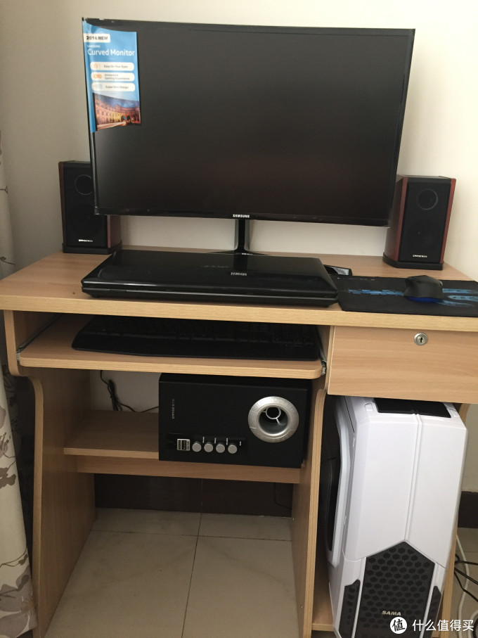 #本站首晒# 世界为你环绕 — SAMSUNG 三星 C27F396FH 1800R曲率显示器