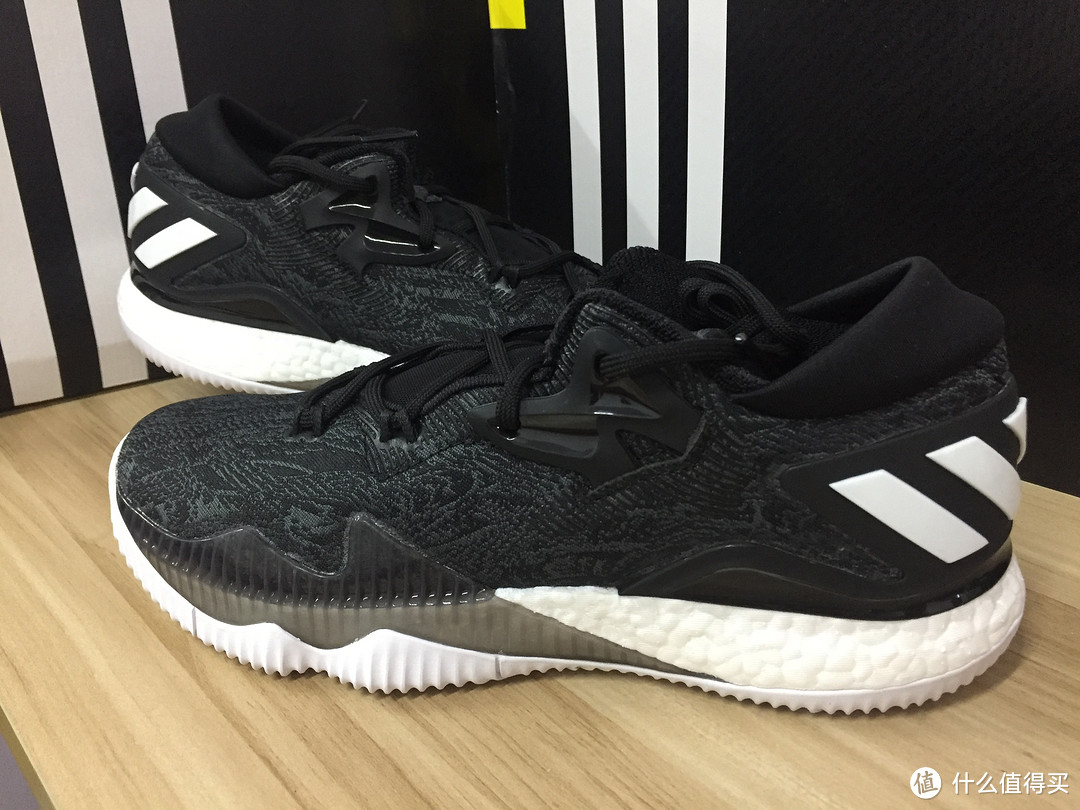 #原创新人#adidas 阿迪达斯 Crazylight Boost 2016 Low 篮球鞋 开箱（siao红VS经典黑 ）