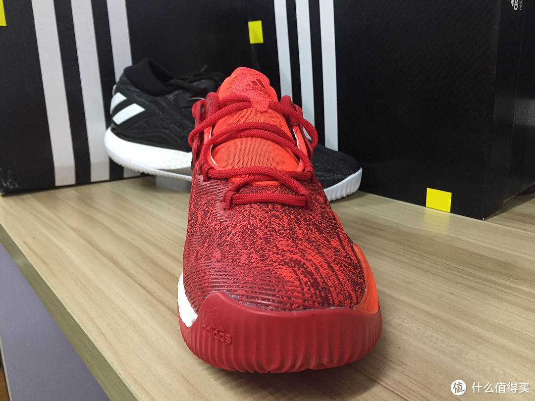 #原创新人#adidas 阿迪达斯 Crazylight Boost 2016 Low 篮球鞋 开箱（siao红VS经典黑 ）