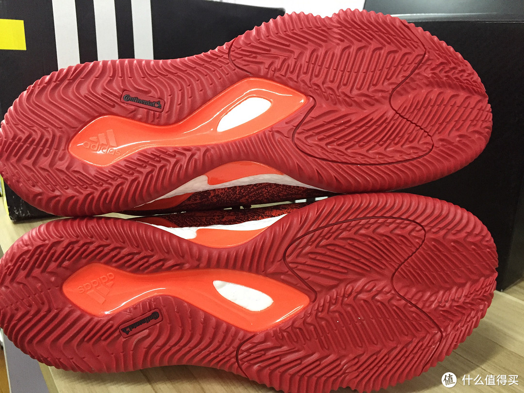 #原创新人#adidas 阿迪达斯 Crazylight Boost 2016 Low 篮球鞋 开箱（siao红VS经典黑 ）