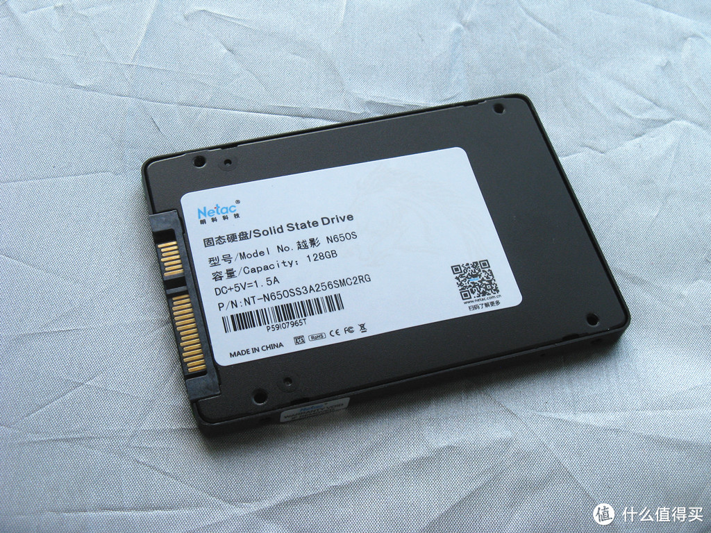 Netac 朗科 迅猛系列之越影 128G SATA3 固态硬盘 开箱简测