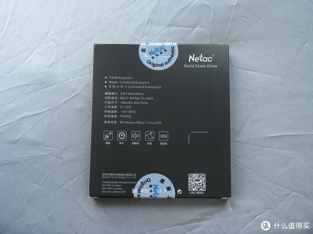 Netac 朗科 迅猛系列之越影 128G SATA3 固态硬盘 开箱简测