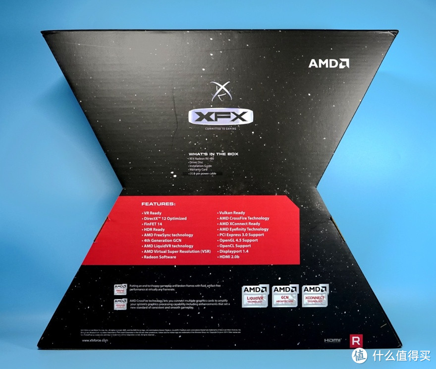 中端甜点卡位战——XFX 讯景 RX480 黑狼进化版 显卡 入手开箱及详测