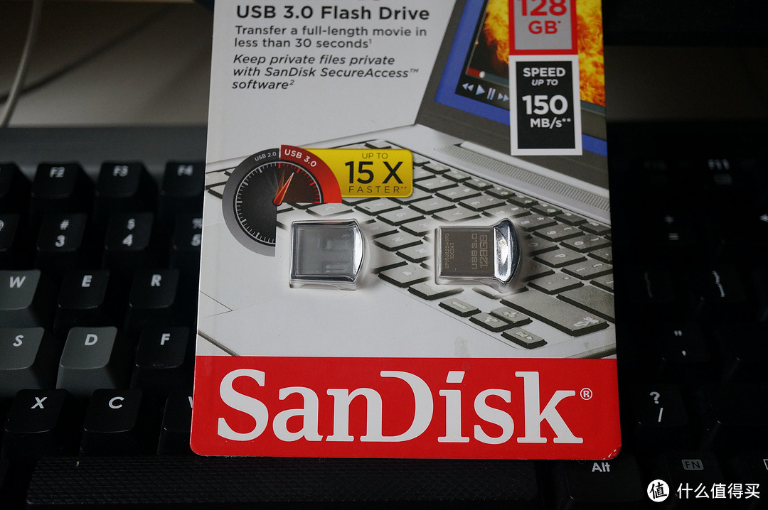 #本站首晒# SanDisk 闪迪 Ultra Fit 128G迷你U盘 晒单