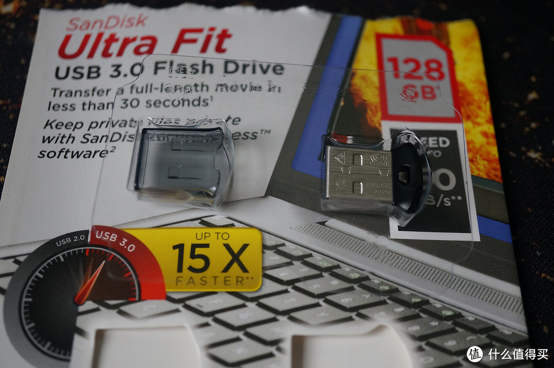 #本站首晒# SanDisk 闪迪 Ultra Fit 128G迷你U盘 晒单