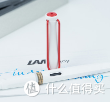 品味书写的乐趣：Lamy 凌美 Joy系列 白色红夹钢笔