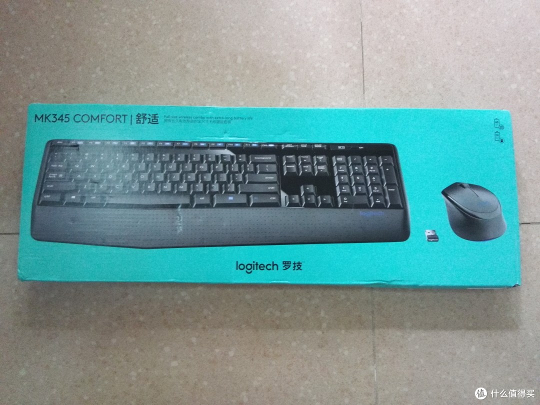 挣脱电线束缚——Logitech 罗技 MK345 无线键鼠套装 开箱使用感受