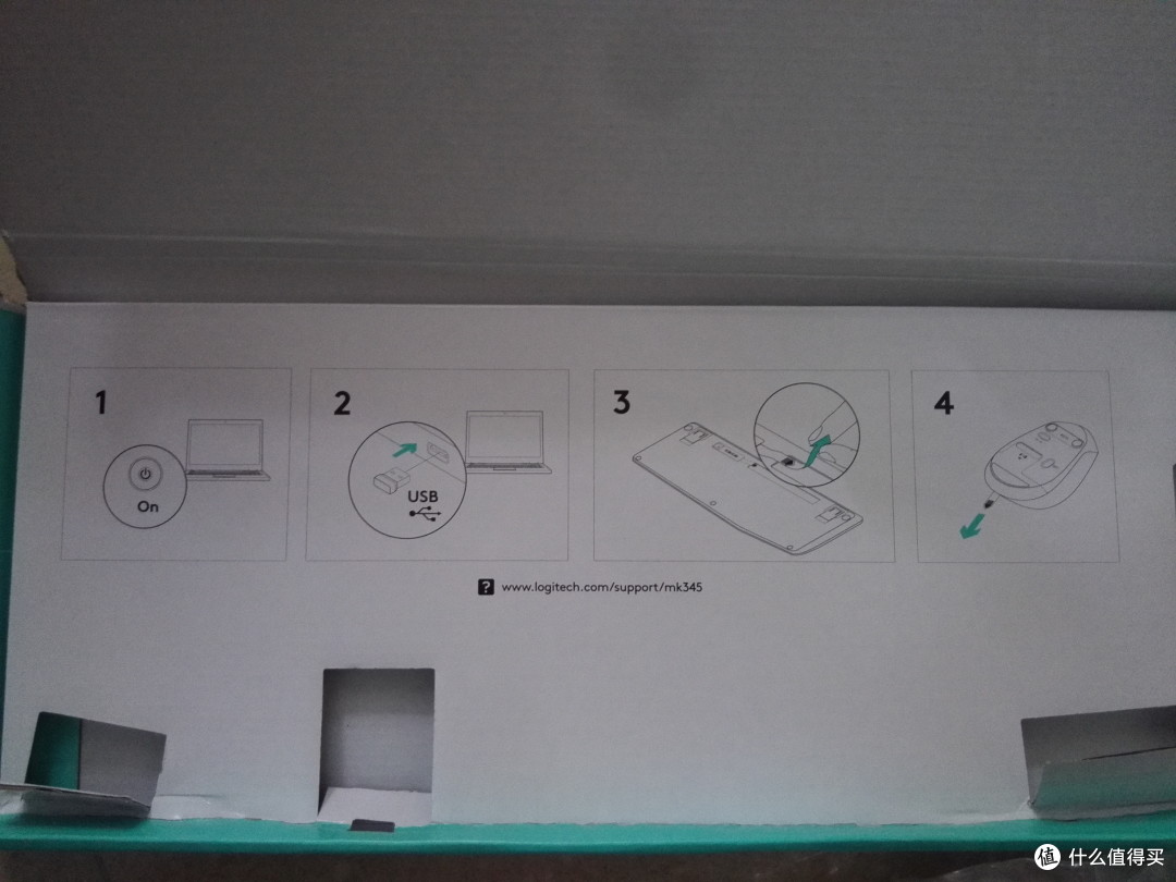 挣脱电线束缚——Logitech 罗技 MK345 无线键鼠套装 开箱使用感受