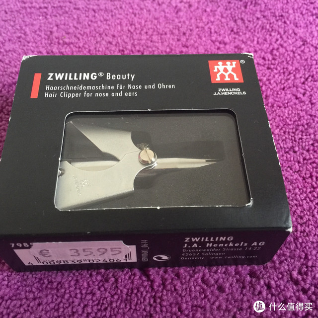 #本站首晒# ZWILLING 双立人 手动鼻毛修剪器 晒单