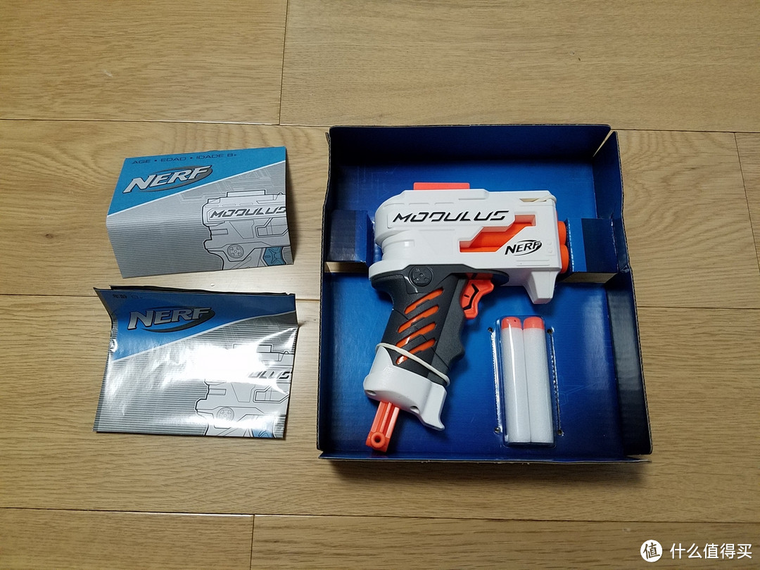 新来的，插拔一下不： 2016款 Hasbro 孩之宝 Nerf Modulus ECS-10 多任务配件 开箱