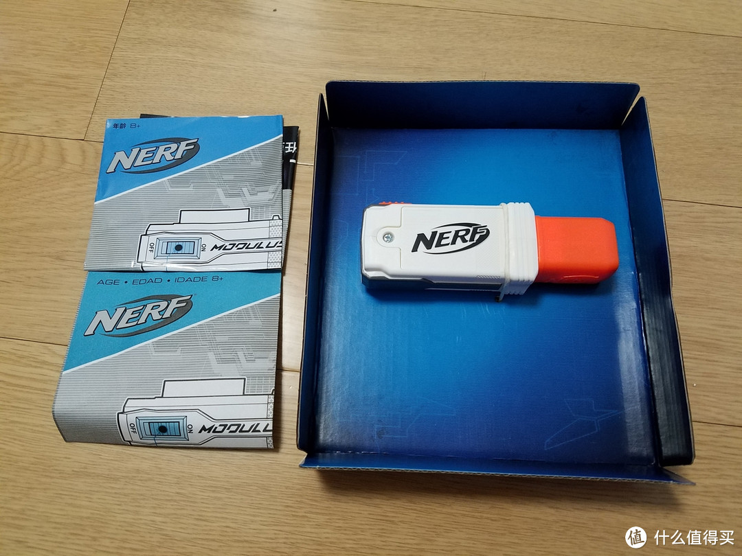 新来的，插拔一下不： 2016款 Hasbro 孩之宝 Nerf Modulus ECS-10 多任务配件 开箱