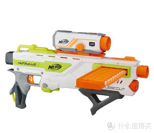 新来的，插拔一下不： 2016款 Hasbro 孩之宝 Nerf Modulus ECS-10 多任务配件 开箱