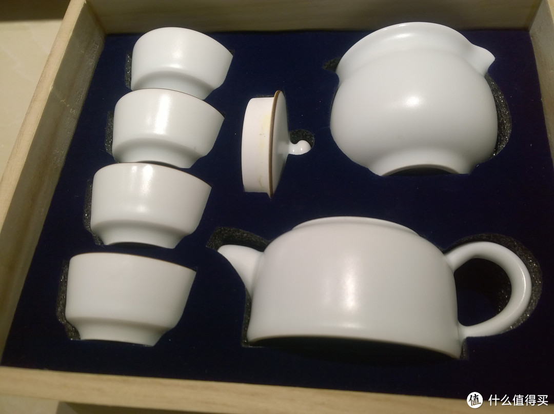 第一套个人茶具——羊脂玉白紫金线茶具套装