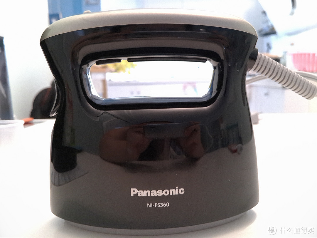 #本站首晒# 卡哇伊小家电：Panasonic 松下 NI-FS360-K 迷你蒸汽电熨斗