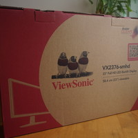 优派 VX2376-smhd 电脑显示器外观展示(支架|底座|接口|按键)