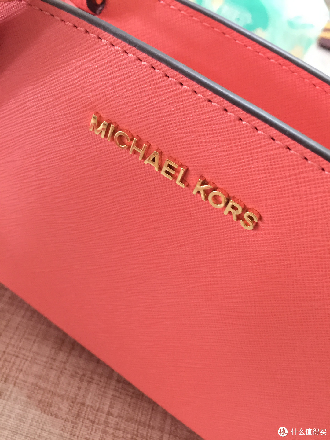 MICHAEL KORS 迈克高仕 女士单肩 斜挎包葡萄柚粉色 简单开箱
