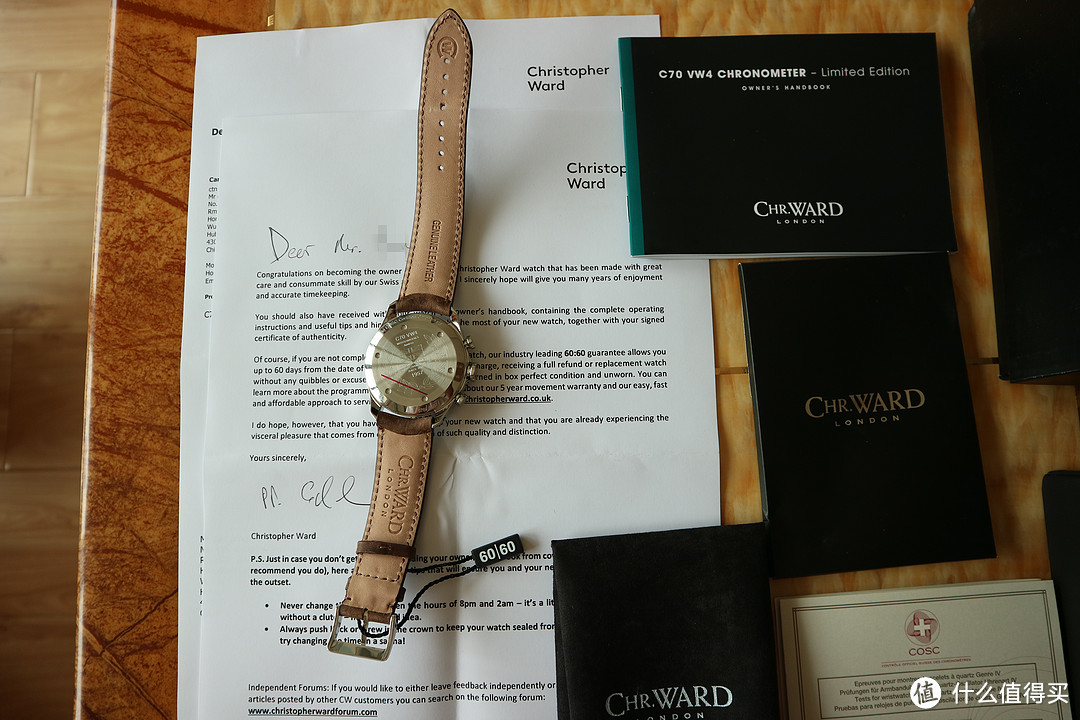 Christopher Ward 0760/1957 限量版男款石英计时 腕表