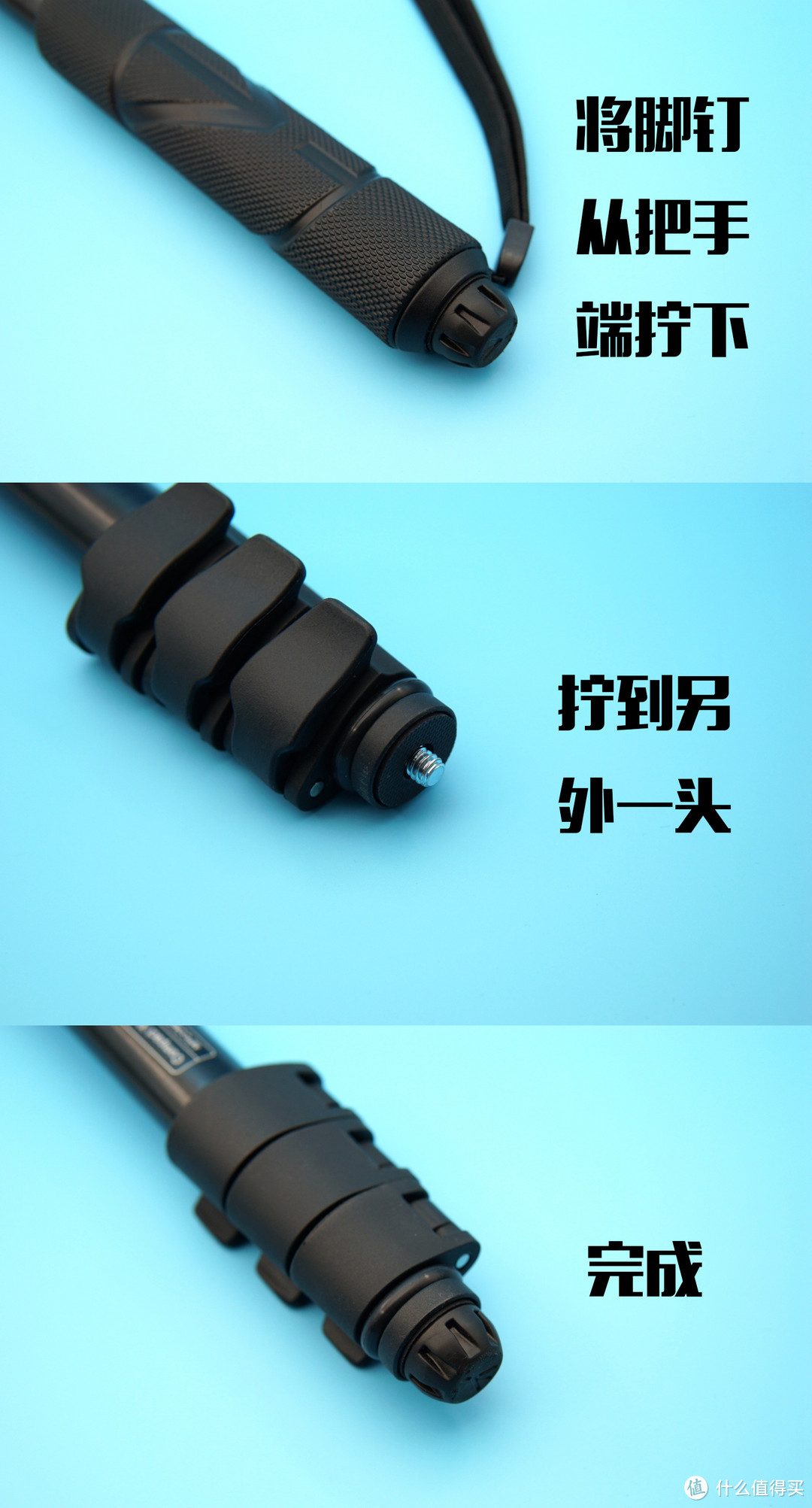 这是一款高品质的自拍杆：Manfrotto Compact Xtreme 两用自拍杆