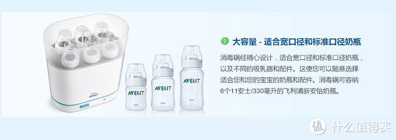 #本站首晒# 晒娃狂魔的前奏准备：PHILIPS  飞利浦 AVENT 新安怡 3合1电子蒸汽消毒锅