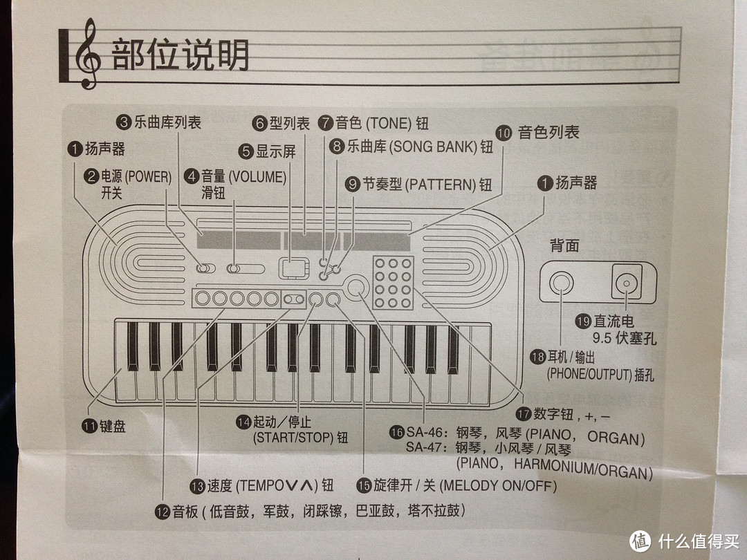 #本站首晒# 30岁后自学音乐！CASIO 卡西欧 SA-46 电子琴