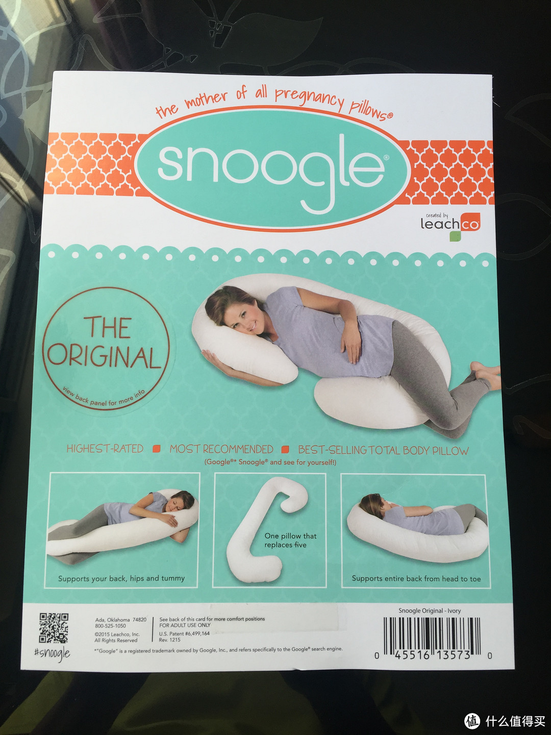 #原创新人#迟到的七夕礼物—Leachco Snoogle Total Body Pillow 孕妇枕