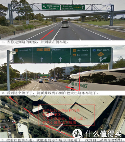 墨尔本机场还车路线复杂，这是大神总结的还车地图