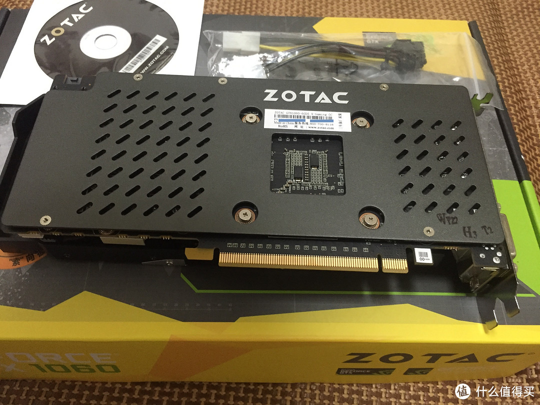 ZOTAC 索泰 GTX1060 X-Gaming OC 6G 显卡 开箱&评测