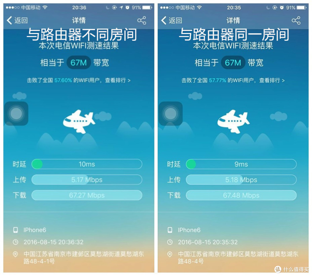 关于 TP-LINK 普联 TL-WDR5800 900M 11AC 与 TP-LINK TL-WR842N 300M 测速对比