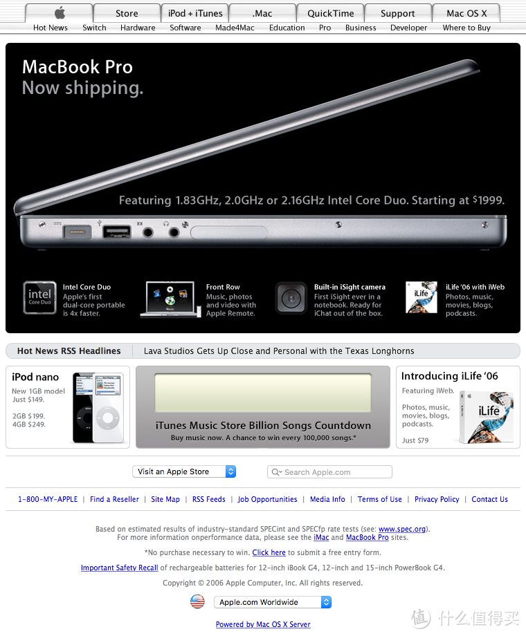 2006年初代MacBook Pro