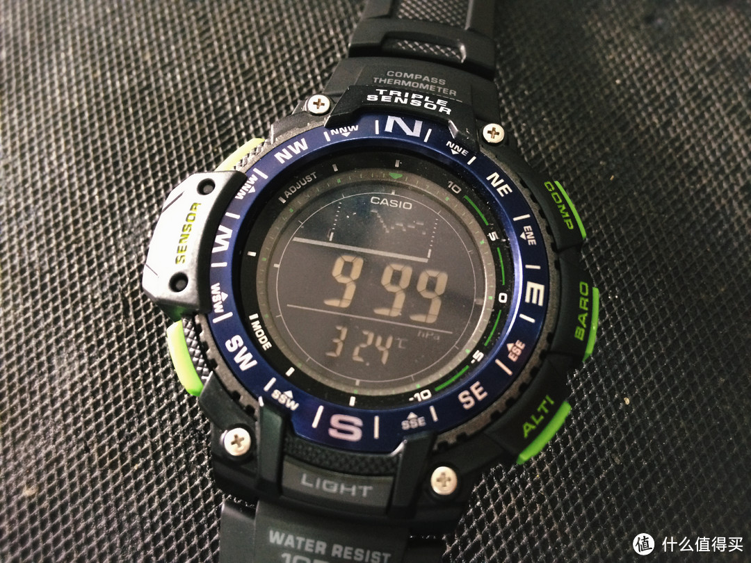 #原创新人# CASIO 卡西欧 SGW-1000-1ACR 男士运动手表