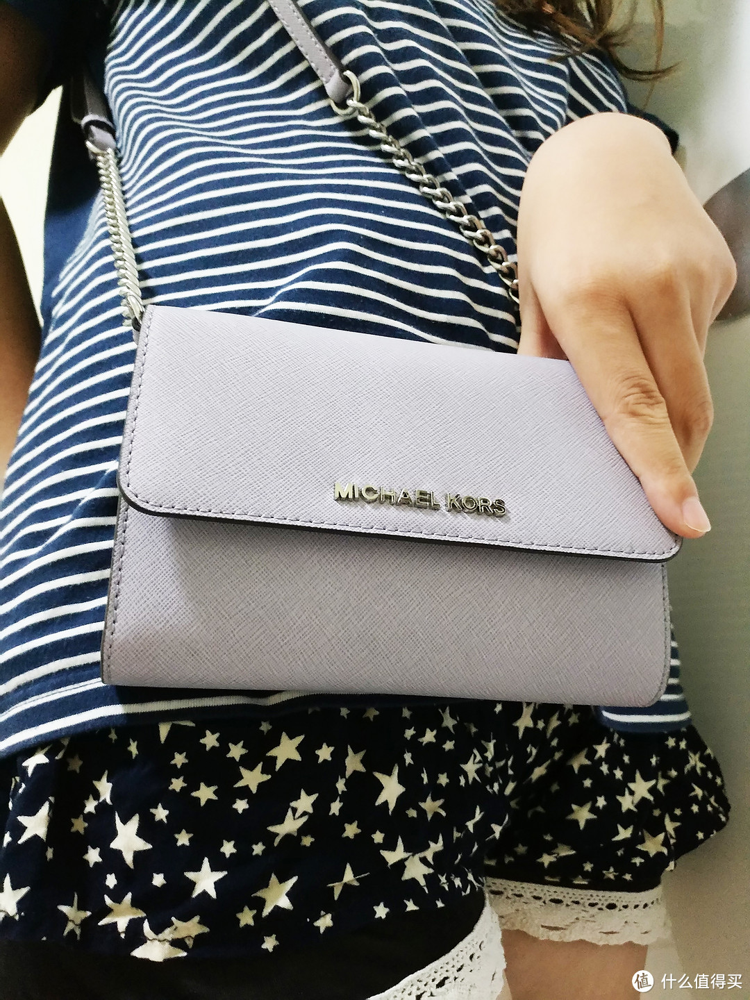 Jomashop 购入 Michael Kors 十字纹皮质 斜挎包 晒单