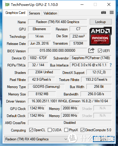 蓝宝RX480显卡 加 三星FreeSync显示屏OR神秘加成