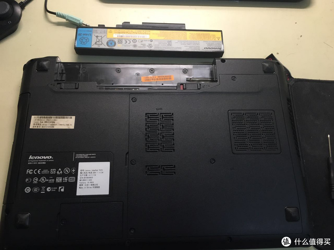 我的小Y：Lenovo 联想 Ideapad Y470 拆机升级清灰记