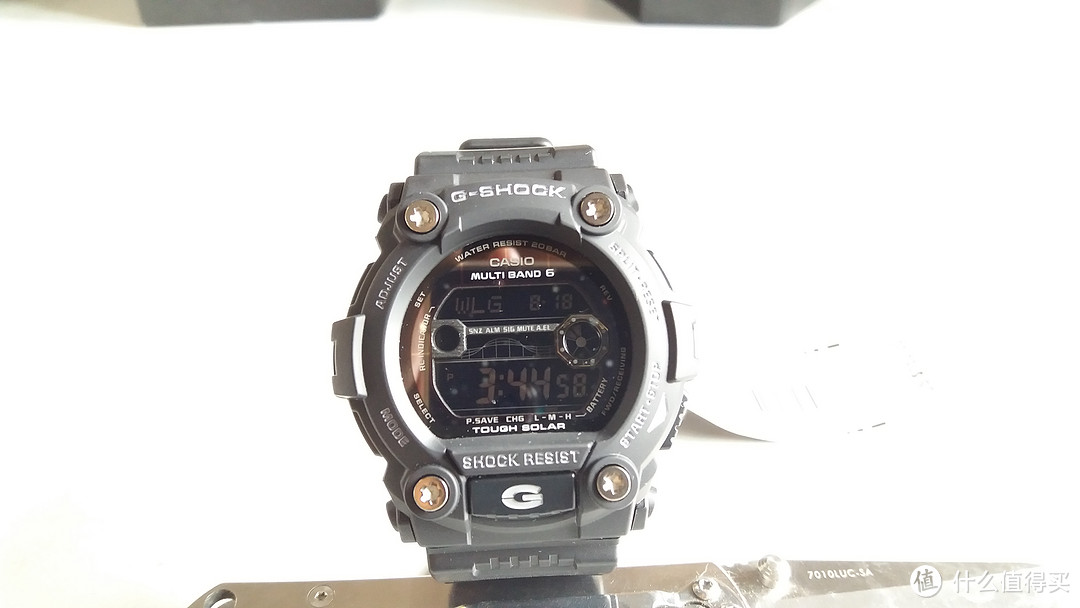 #原创新人#我的第一块反显：CASIO 卡西欧 G-SHOCK GW-7900B 太阳能波光表