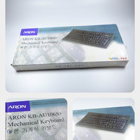 艾尔伦 KB-AU106+ Alps 类轴 键盘外观展示(外壳|指示灯|防滑垫|脚撑|键帽)
